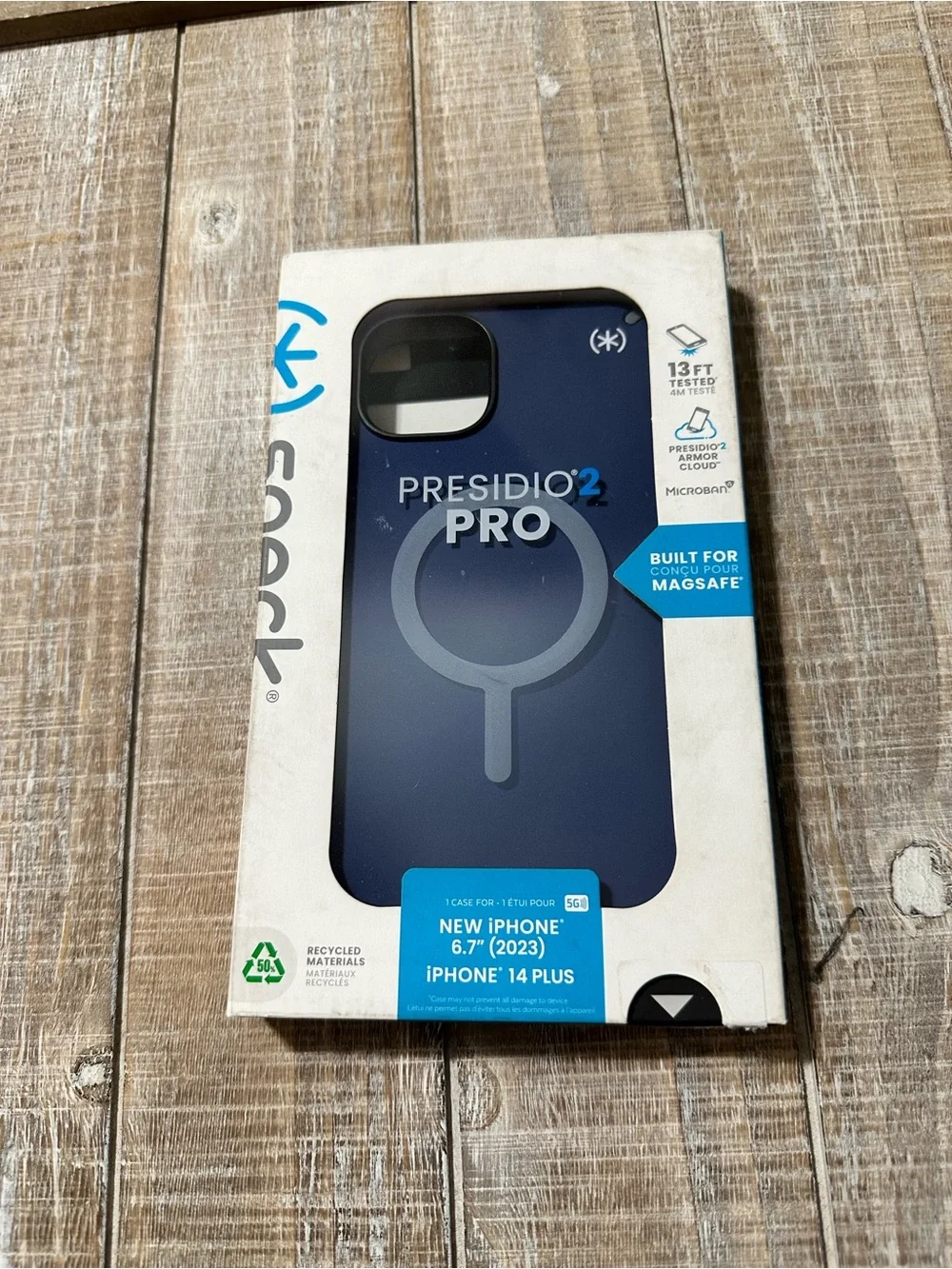 speck Presidio2 Pro MagSafe Case Navy Blue for iPhone 14 Plus